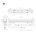 Прожектор линейный AR-LINE-1000-36W Warm3000 (GR, 15x60 deg, 230 В) (IP65 Металл, 3 года)
