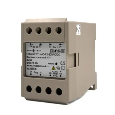 Е854 5A/1m-C-R1-220AC/DC, M8 Преобразователь