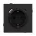 Механизм розетки с USB зарядкой SCT-TENDO-MUAC-SFPL-BK 230V, 16A, Чёрный, 1 пост