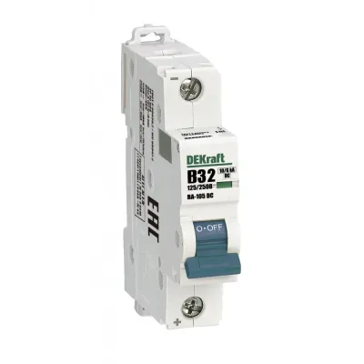 Авт. выкл. 1P B кривая 32A 250В DC ВА-105