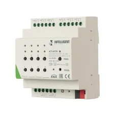 039896 Актуатор INTELLIGENT ARLIGHT BUS/230 В, 8x10 А, KNX Secure, IP20, KNX-7083-82-DRO-MF-DIN, пластик, 2 года