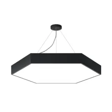 Светильник LED ЭРА Geometria SPO-122-B-40K-066 Hexagon 66Вт 4000К 5300Лм IP40 800*800*80 черный подвесной