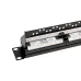 Патч-панель 19' CAT6 1U 24 порта UTP RJ45 Dual IDC с органайзером