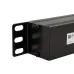 Блок розеток PDU горизонтальный 1U 8 розеток C13 10A шнур 2м вилка C14 черный