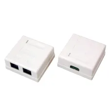 Розетка сетевая LAN. на стену. (2 гнездо 8Р8С (Rj-45). 5e кат),