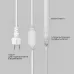 Гибкий неон 16х16мм форма D 144 LED/м КРАСНЫЙ 230В бухта 50м (c комплектом подключения)