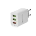 Сетевое зарядное устройство для iPhone iPad 3хUSB 5V 3А + 1А + 1А белое,