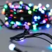 Гирлянда Мультишарики 13мм, 20 м, 200 LED RGB, черный ПВХ, IP65, быстрая смена цвета, 230В соединяется NEON-NIGHT (нужен шнур питания 303-500)