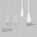 Гирлянда модульная  Дюраплей LED  20м  200 LED  белый каучук , мерцающий Flashing (каждый 5-й диод), Зеленая