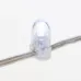 Гирлянда LED клип-лайт 12 V, прозрачный ПВХ, 150 мм, диоды белые Flashing белый