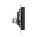 Механизм розетки TV+RJ45 (cat5), чёрный Эпика EKF