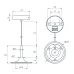 Подвес SPX-HANG-R150-L1400 (BK) ( Металл)