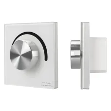 Панель SMART-P37-DIM-IN White (230V, 1.5A, TRIAC, Rotary, 2.4G) (ARL, IP20 Пластик, 5 лет)