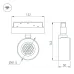 Светильник MAG-ORIENT-POINT-R80-12W Day4000-MIX (BK, 18 deg, 48V, TUYA Zigbee) (IP20 Металл, 5 лет)