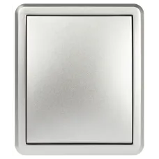 Выключатель ЭРА Эксперт 11-1202-03 с подсветкой IP20 10АХ-250В ОУ алюминий