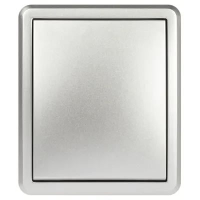 Выключатель ЭРА Эксперт 11-1202-03 с подсветкой IP20 10АХ-250В ОУ алюминий