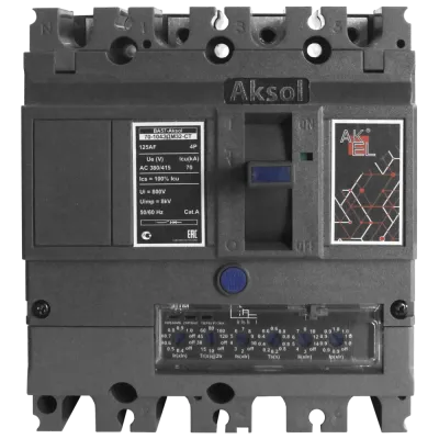 Выключатель автоматический в литом корпусе ВА57-AKSOL-70-104ЭДМ63-СТ 4P/63A/ЭДМ/70кА