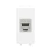 Avanti Компьютерная розетка RJ-45 без шторки      модульная кат.5е экранированная Белое облако 1    модуль