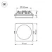 Панель светодиодная LTD-96x96SOL-10W Warm White 3000K IP44 пластик 3 года