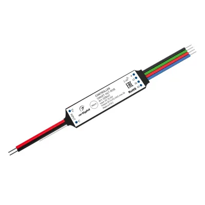 Контроллер SMART-K47-RGB (12-24V, 3x1A, 2.4G) (ARL, IP20 Пластик, 5 лет)