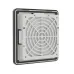 Вентиляционная решетка с фильтром RF 150x150 мм,  IP54, RAL9005