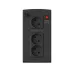 Источник бесперебойного питания line-interactive, 1100Ва/600Вт,  1Ф/1Ф, 3xSchuko, LED, AVR, 2x5Aч