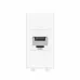 Avanti Розетка компьютерная RJ-45 без шторки      модульная кат.6 Белое облако 1 модуль