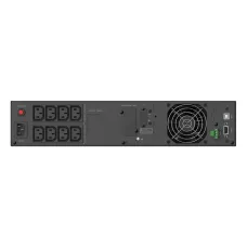 Источник бесперебойного питания ONLINE, 1500Ва/1500Вт,  1Ф/1Ф, 8xC13, LCD, HID-USB, RS232, EPO, SNMP slot, AVR, 3x9Aч