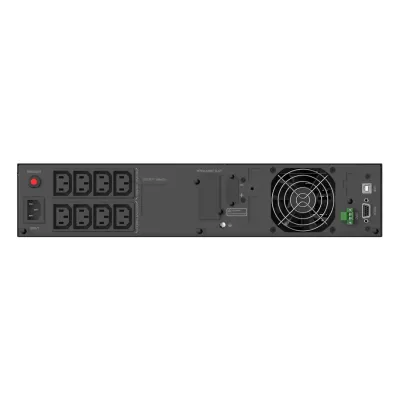 Источник бесперебойного питания ONLINE, 1500Ва/1500Вт,  1Ф/1Ф, 8xC13, LCD, HID-USB, RS232, EPO, SNMP slot, AVR, 3x9Aч