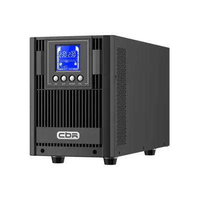 Источник бесперебойного питания ONLINE, 1500Ва/1500Вт, 1Ф/1Ф, 4xSchuko, LCD, HID-USB, RS232, EPO, SNMP slot, AVR, 3x9Aч