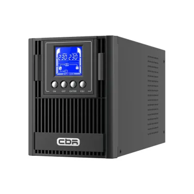 Источник бесперебойного питания ONLINE, 1000Ва/1000Вт,  1Ф/1Ф, 4xC13, LCD, HID-USB, RS232, EPO, SNMP slot, AVR, 2x9Aч