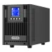 Источник бесперебойного питания ONLINE, 2000Ва/2000Вт,  1Ф/1Ф, 4xSchuko, LCD, HID-USB, RS232, EPO, SNMP slot, AVR, 4x9Aч