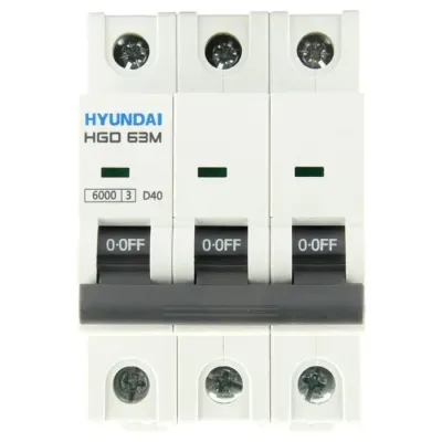 Выключатель автоматический HGD63-M 3PMCS0000C 00040 3 полюса, 40А, ток  6kA, хар-ка C
