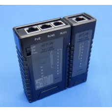 Тестер кабельный UTP/STP, RJ45, RJ12,RJ11, с функцией определения PoE