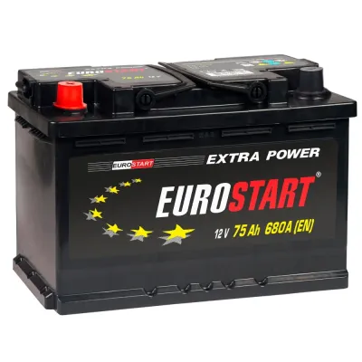Аккумулятор автомобильный EUROSTART Extra Power 75Ah L+