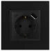 Розетка ЭРА Elegance 14-4108-05 2P+E 16A-250В со шторками с USB type-A+C 5В-3А антрацит