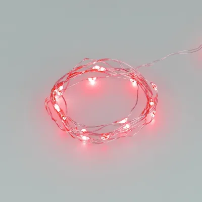 Гирлянда светодиодная ARD-DEW-HOME-2000-CLEAR-20LED-STD Red 3V, Battery Pack Ardecoled, IP20