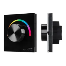 Панель SMART-P5-RGB-G-IN Black 3V, Rotary, 2.4G IP20 пластик, 5 лет