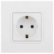 14-2101-01 ЭРА Розетка 2P+E Schuko, 16A-250В, IP20, Эра Elegance, белый (10/100/2800)