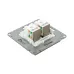 Механизм розетки RJ45 - 2шт  (cat5)  шампань Эпика EKF
