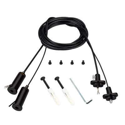 Подвес токопроводящий ARL-2x2m Set BLACK (Pad 15x2mm, 2x20AWG) ( провод 2x0.5)