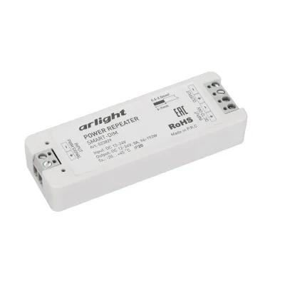 Усилитель SMART-DIM 12-24V, 1x8A ARL, IP20 пластик, 5 лет