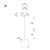 Светильник светодиодный SP-BEADS-HANG-BUILT-T-R100-8W Warm3000 (BK-GD, 180 deg, 230V) (ARL, IP33 Металл, 3 года)