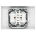 Розетка Intro Accent 6-204-01 2х2P, 16А-250В, IP20, СУ, AL/CU, белый