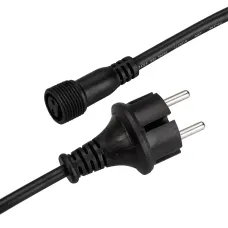 Шнур питания ARD-CLASSIC-BALL-LIVE-1.5м Black (230V, 1.6A) (ARDCL, Закрытый)