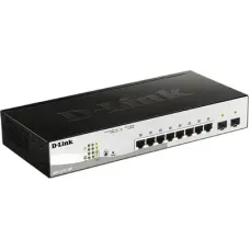 DGS-1210-10P WebSmart коммутатор с 8 портами 10/100/1000Base-T + 2 комбо-портами 1000Base-T/SFP, функцией энергосбережения и поддержкой PoE