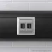 USB зарядное устройство модульное, Avanti, закаленная сталь, 2модуля, 2.1 А
