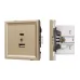 Механизм USB розетки SCT-TENDO-MUAC-SFPL-GD 5V, 3A, QC3, Золото светлое, 1 пост