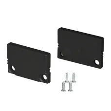Заглушка SL-SLIM20-H13 BLACK глухая (пластик)