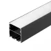 Профиль LINE-M-5050-2000 BLACK (ARL, Алюминий)